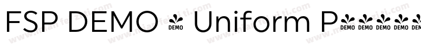 FSP DEMO - Uniform P字体转换